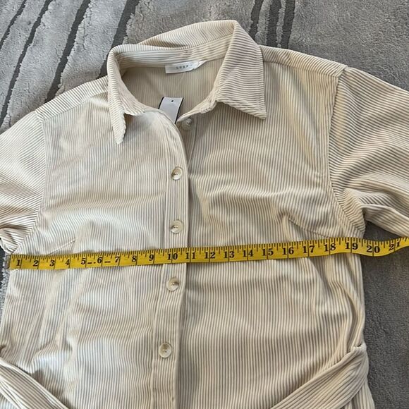 Lush Corduroy Belted Button Down Shirtdress - Picture 9 of 11